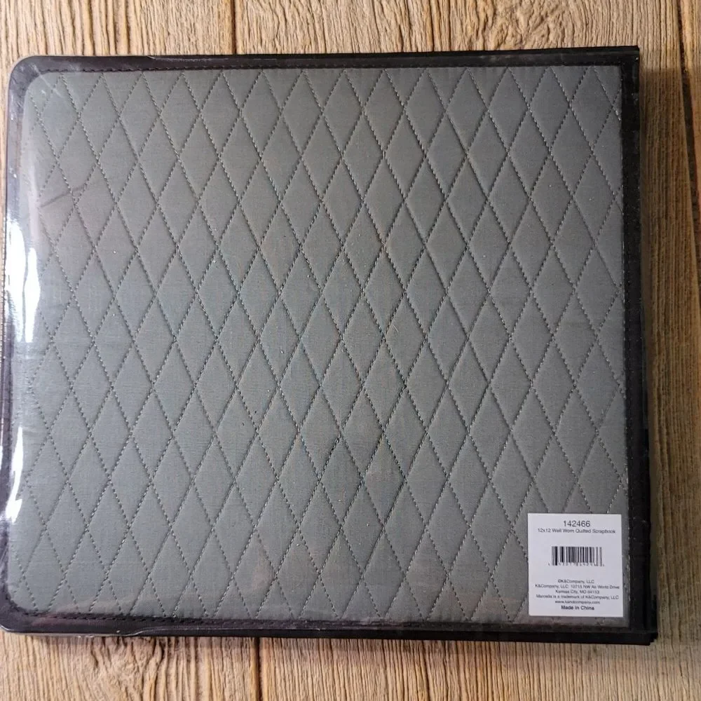 Quilted Army Green Scrapbook / Picture Album